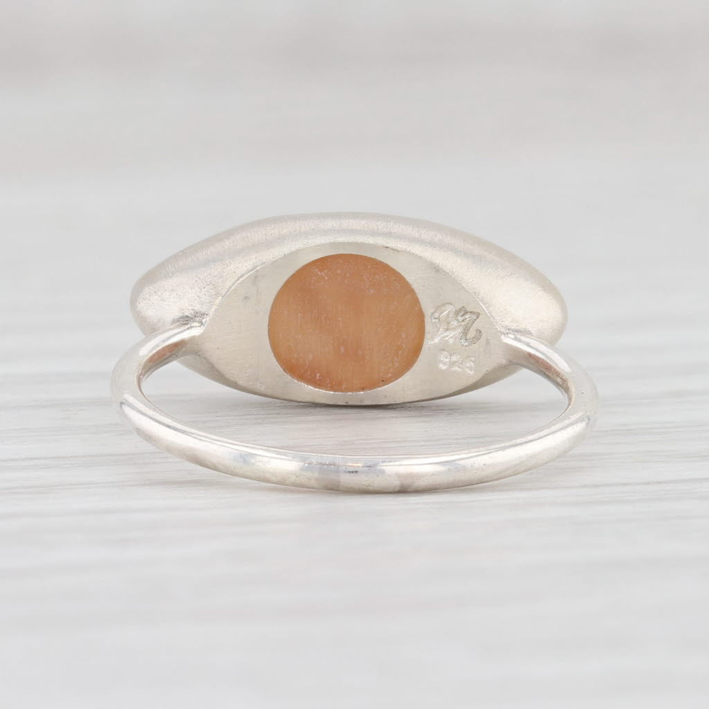 New Nina Nguyen Sand Druzy Quartz Ring Size 7 Sterling Silver Solitaire