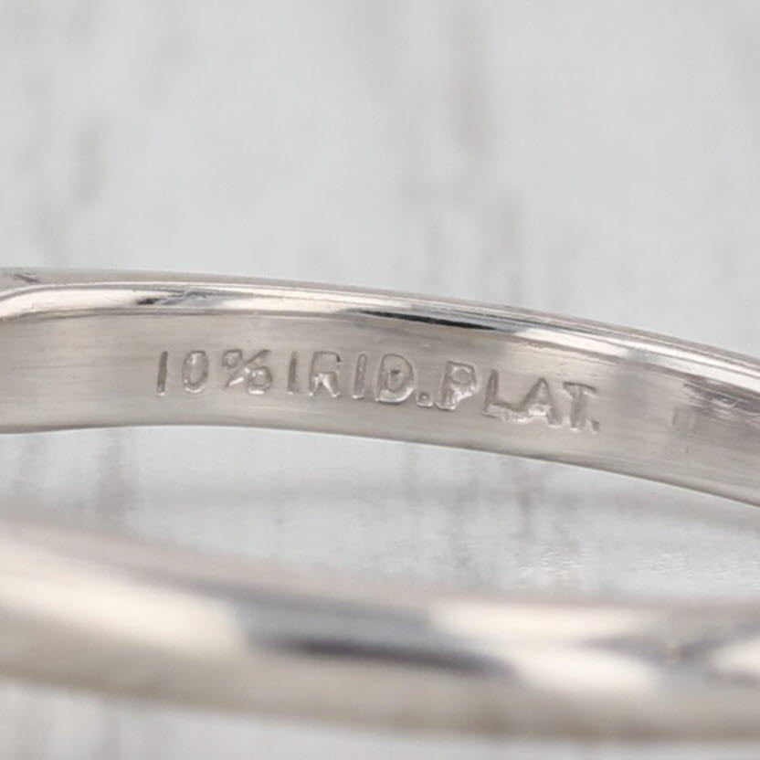 1.25ctw Lab Grown Diamond Engagement Ring Platinum Vintage Band New Diamond IGI