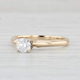 Light Gray 0.33ct Round Diamond Solitaire Engagement Ring 14k Yellow White Gold Size 5