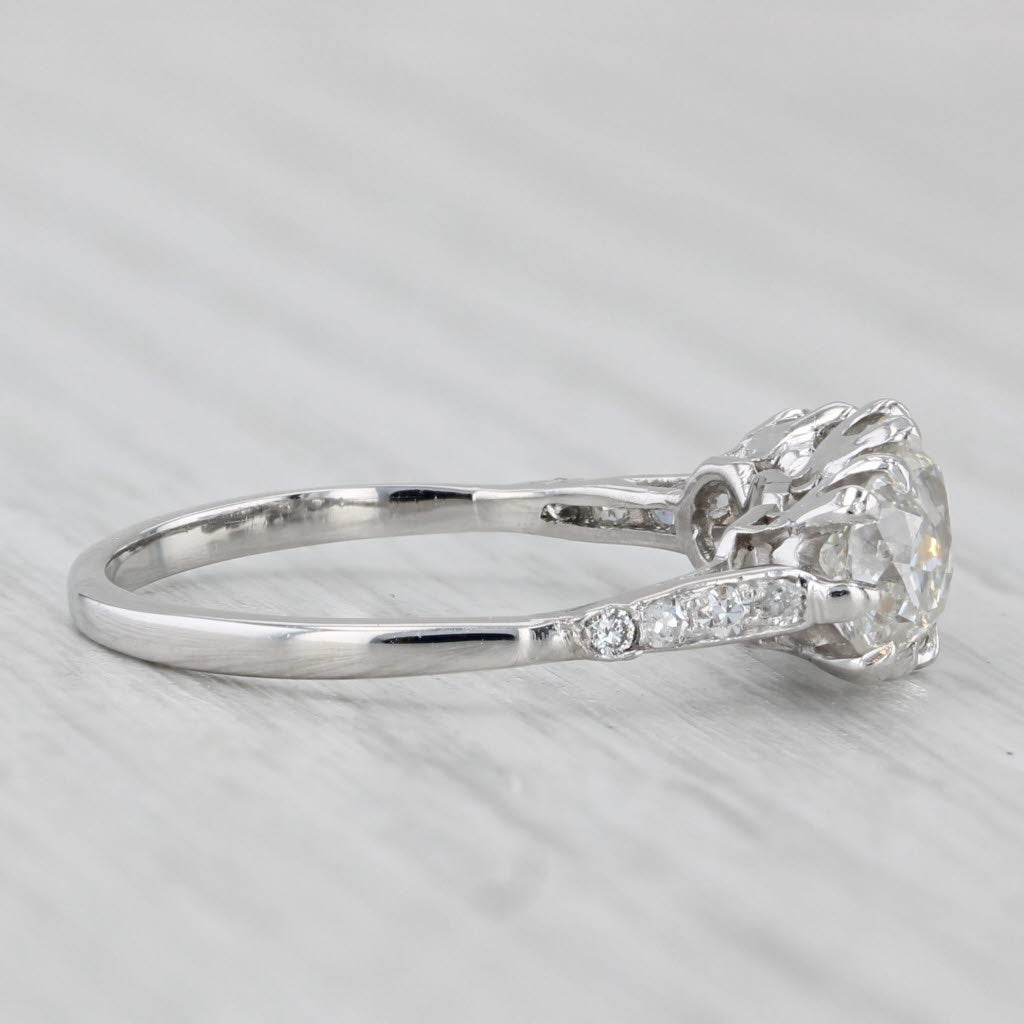Light Gray 1.91ctw Diamond Round 3-Stone 14k White Gold Size 6.25 Engagement