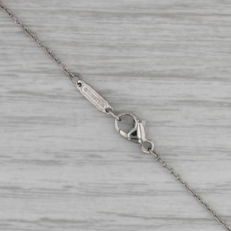 Tiffany & Co 0.20ctw Diamond Star Lariat Necklace w/ Pouch 950 Platinum 16.25"
