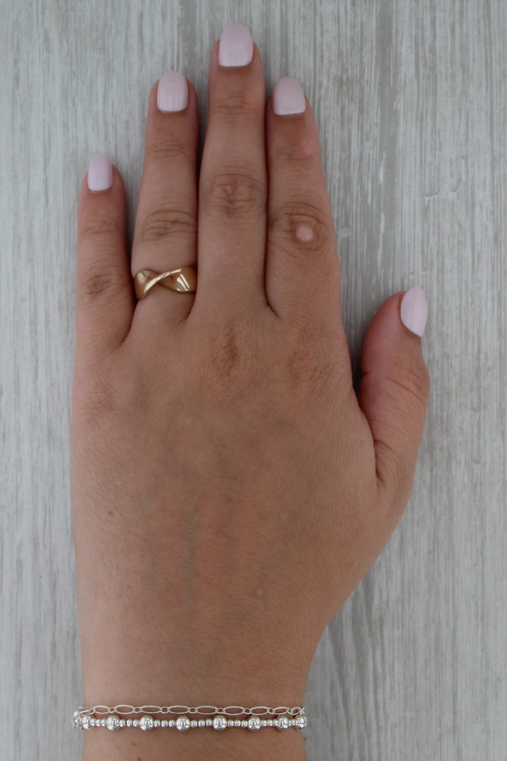 Twist Statement Band 14k Yellow Gold Size 5.5 Ring Stackable