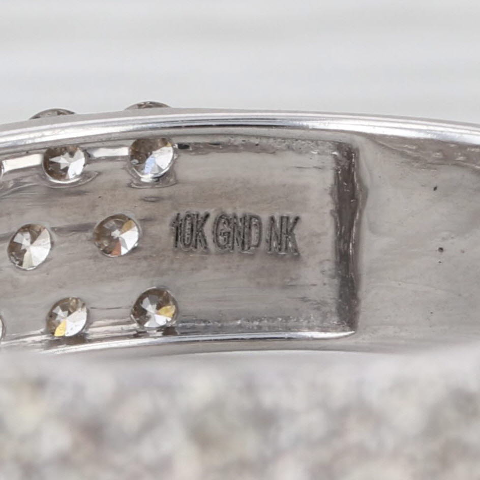 2.40ctw Pave Diamond Ring 10k White Gold Size 10 Band Anniversary Stackable