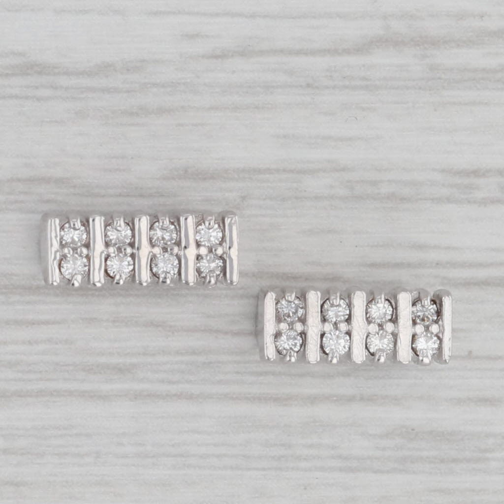 Gray Richard Glatter 0.16ctw Diamond Slide Bracelet Charms Spacers 14k White Gold