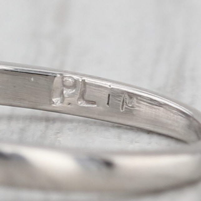 Vintage 1.64ctw IGI Round Lab Grown Diamond Engagement Ring Platinum Size 5.5