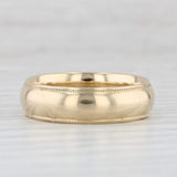 Light Gray Classic Men's Wedding Band 14k Yellow Gold Size 9 Comfort Fit Ring