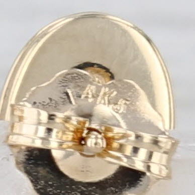 3.98ctw Yellow Orange Citrine Diamond Dangle Earrings 14k Yellow Gold Drops