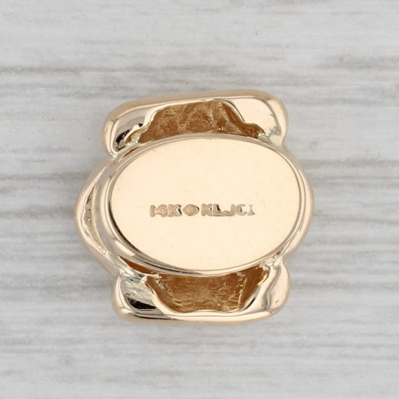 Gray Richard Klein 0.13ctw Diamond Slide Bracelet Charm 14k Yellow Gold