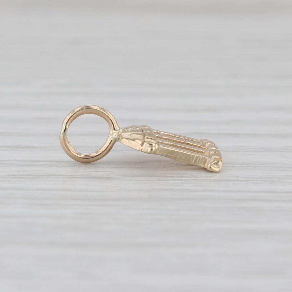 UNC Chapel Hill Old Well Charm 14k Gold University North Carolina Pendant