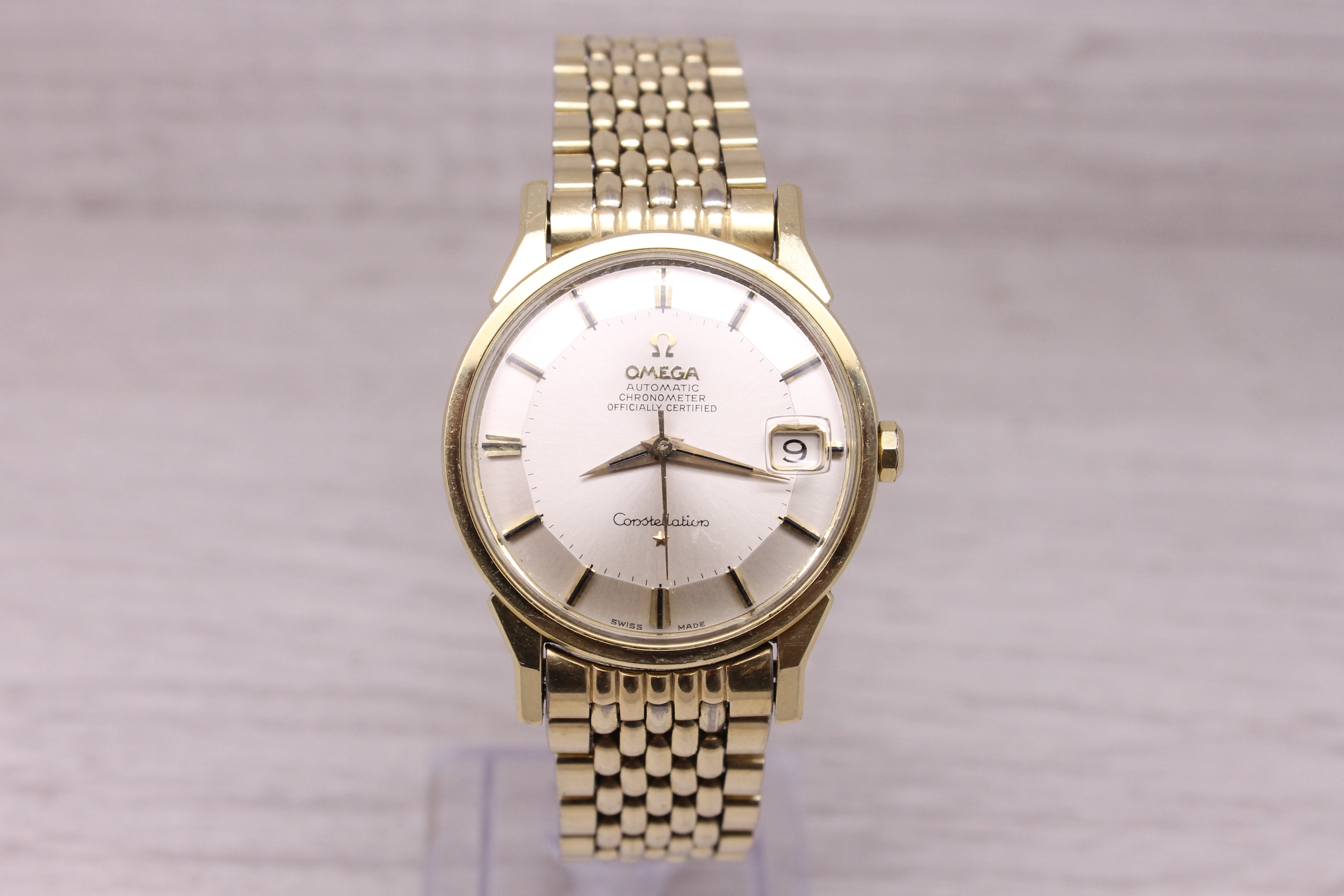 Vintage c.1966 Omega Constellation Mens Pie Pan Automatic Watch ORIGINAL Nr Mint