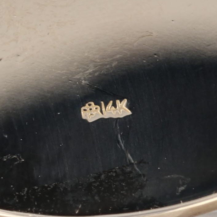 Large Saint Christopher Medallion Pendant 14k Yellow Gold Catholic Token