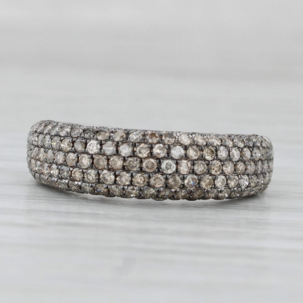Gray Le Vian Argyle Champagne 1.03ctw Diamond Ring 14k White Gold Size 7 Bridal