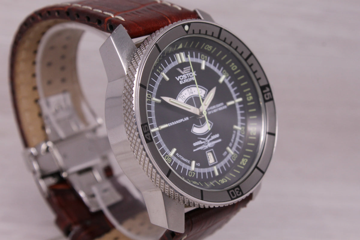 Vostok Europe Ekranoplan Mens 47mm Automatic Watch Steel Date Limited 25/3000