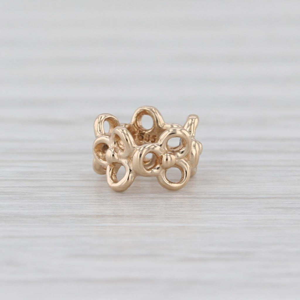 Authentic Pandora Trinity Spacer Charm 14k Yellow Gold Retired Bead 750451