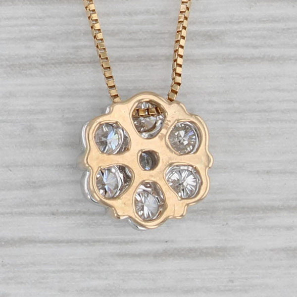 Diamond Clover Onyx & Diamond Pendant Necklace in 14k Yellow Gold (1/4 -  Lambert Jewelers