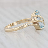 Light Gray 2.05ct Marquise Blue Topaz Solitaire Ring 14k Yellow Gold Size 6
