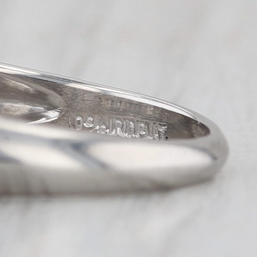 Antique 0.33ctw Diamond Wedding Anniversary Band Platinum Size 7 Stackable