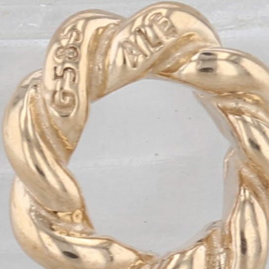 Authentic Pandora Twist Spacer Charm 14k Gold 750353 Retired 585 ALE Bead