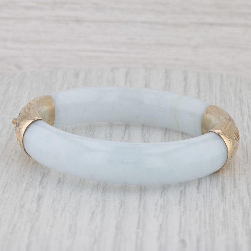 18kt Gold Diamond And Jadeite Bangle Bracelet-Evaluated By Our Certified  Gemologist-AGS/GIA | Property Room