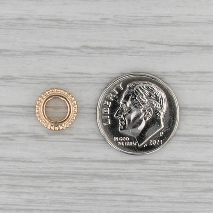 Authentic Pandora 750224 Sun Spacer Charm 14k Gold Retired Bead