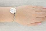 Tiffany New York Notes Collection Medallion Charm Bracelet Sterling Silver 7.5"