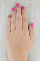 Diamond Ring 10k White Gold Size 7 Stackable Engagement Style