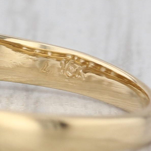 1ctw Marquise Rooftop Diamond Ring 18k Gold Size 8.25 Anniversary Stackable