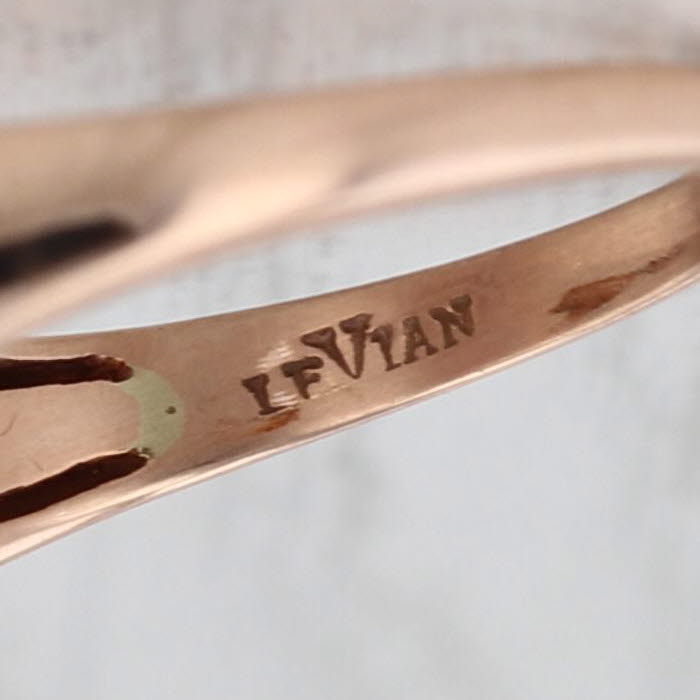 Le Vian Amethyst Diamond Halo Sapphire Ring 14k Rose Gold Size 8