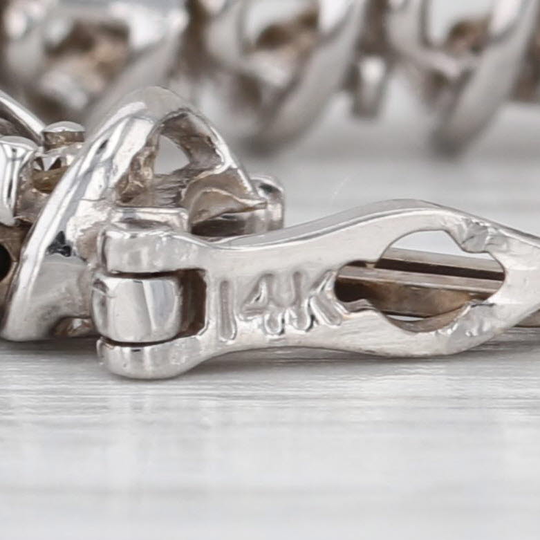 1.75ctw Diamond Tennis Bracelet 14k White Gold 7.25" 5.4mm