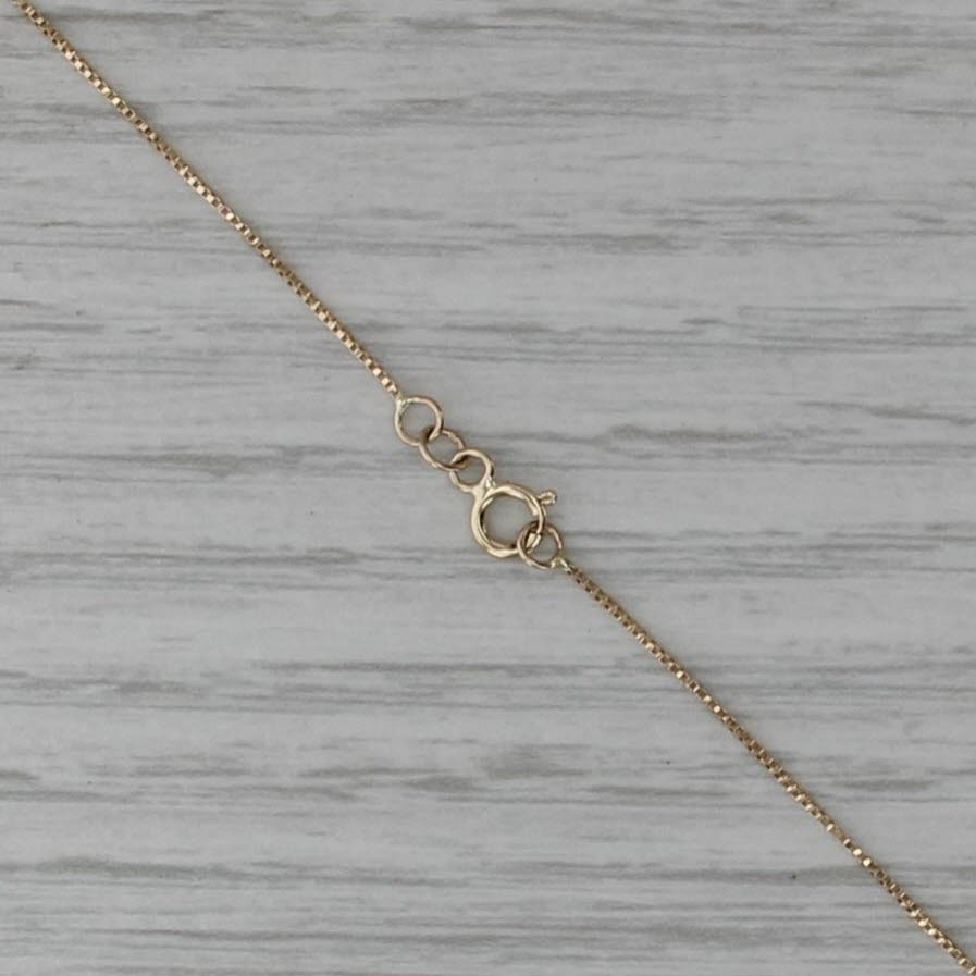 0.20ctw Diamond Journey Pendant Necklace 14k Yellow Gold 19.5" Box Chain