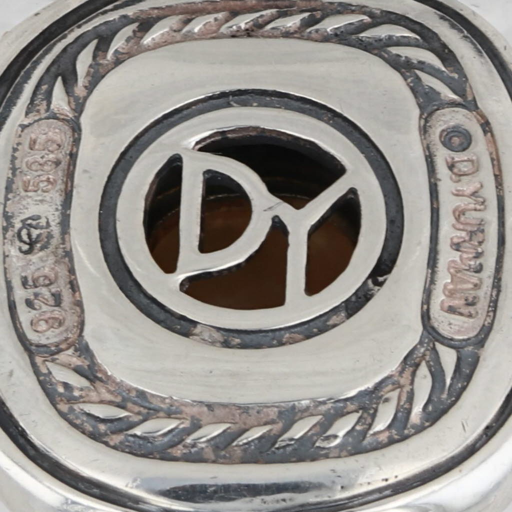 D Yurman Albion Mabe Pearl Cabochon Pendant Sterling Silver 14k Gold Enhancer