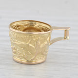 Vintage Minoan Vapheio Greek Cup Mug Charm 18k Yellow Gold Souvenir Pendant