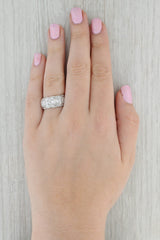 1.41ctw Diamond Ring 14k White Gold Size 8.5