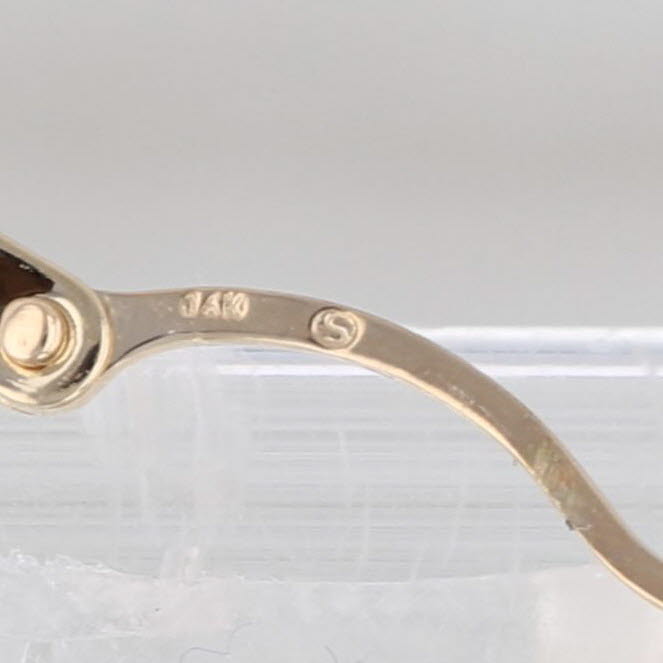 Ridge Croissant Pattern Hoop Earrings 14k Yellow Gold Snap Top Round Hoops