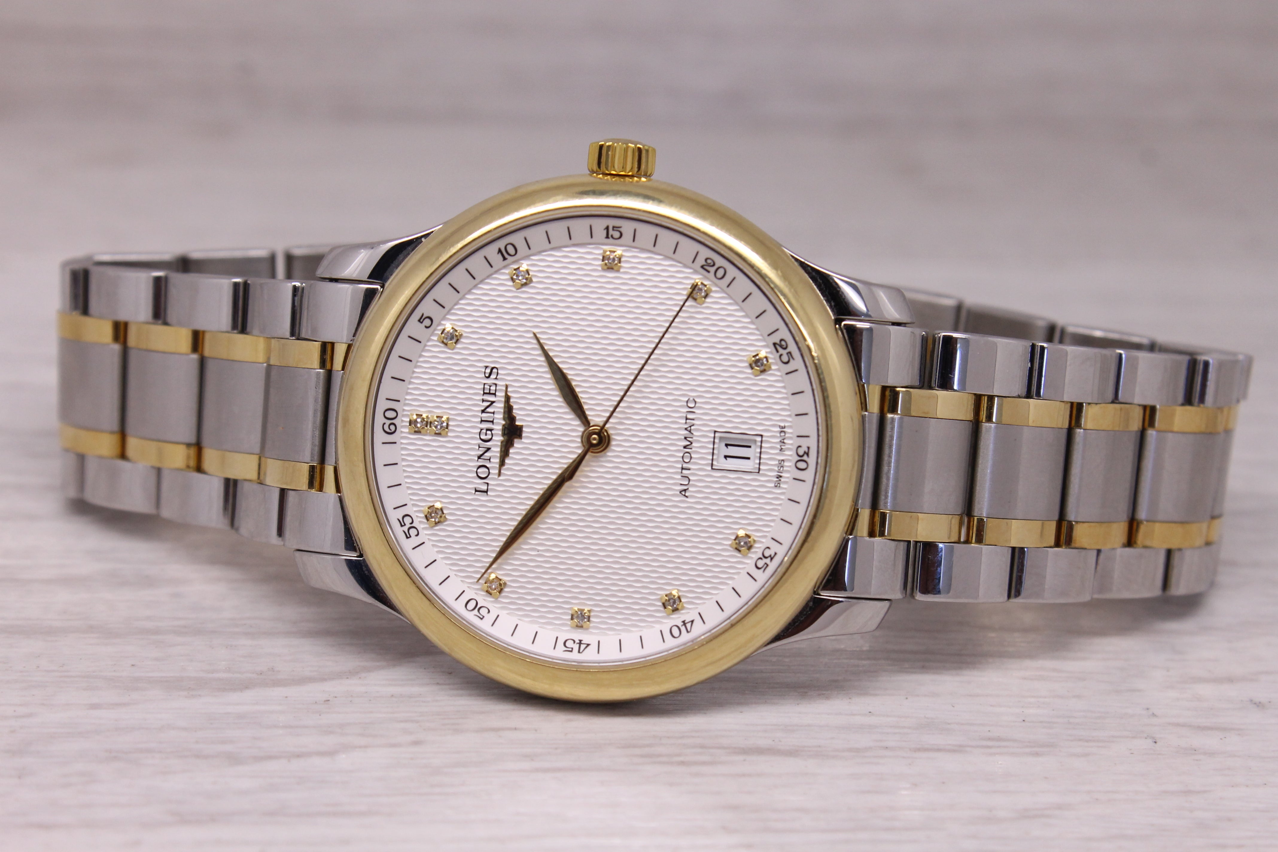 Longines Master Collection Steel & 18k 38.5mm Automatic Watch Swiss L2.628.5 Box