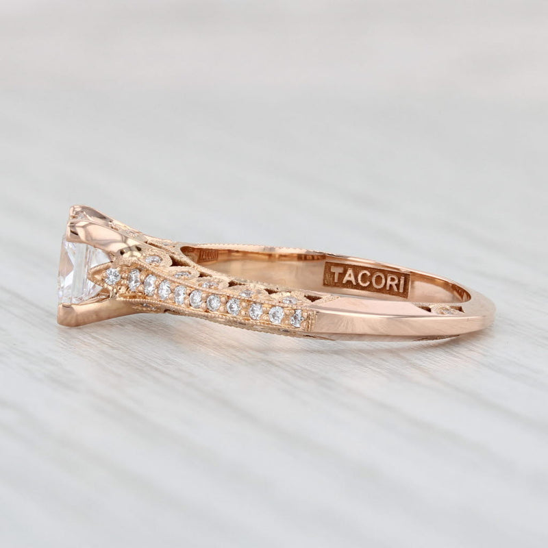 Light Gray New Tacori 1ctw Diamond Semi Mount Engagement Ring 18k Rose Gold Size 6.5