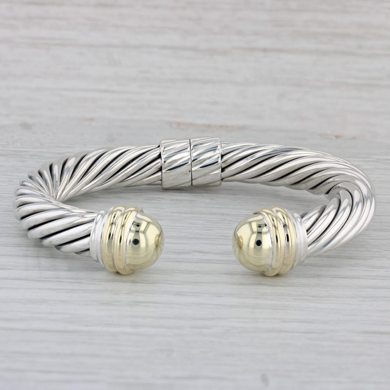 David Yurman Sterling Silver 14K 10mm Cable Bracelet sold at auction on  30th November | Bidsquare