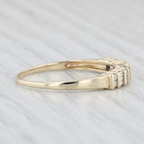 0.23ctw Diamond Ring 10k Yellow Gold Sz 8.75 Wedding Band Stackable Anniversary