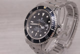 Dark Gray Vintage 1991 Rolex Submariner 16610 Mens 40mm Steel Divers Watch w Box Hang Tag
