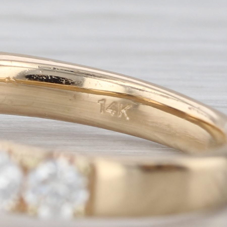 GIA 3.31ctw Round Diamond Engagement Ring Wedding Band Bridal 14k Gold Size 7.5