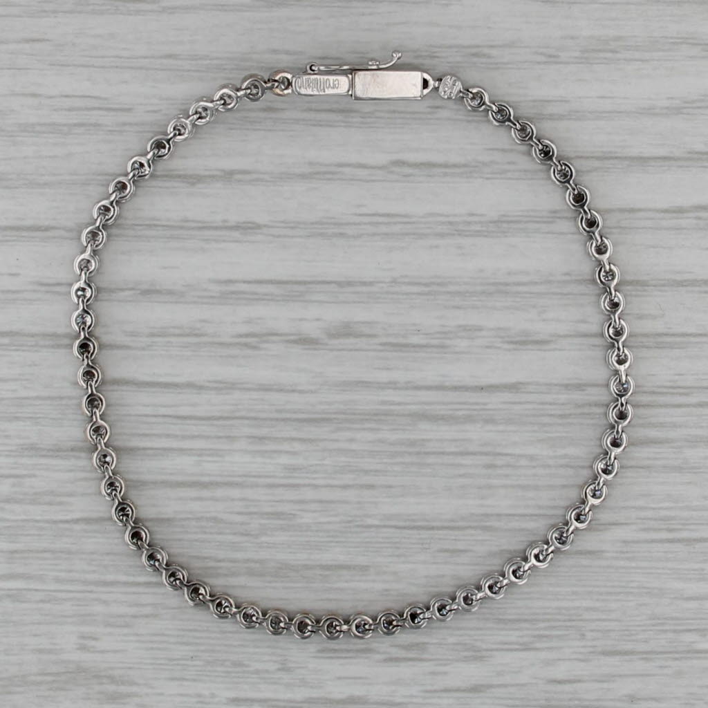 Piero Milano 1.50ctw Diamond Tennis Bracelet 18k White Gold 7.25"
