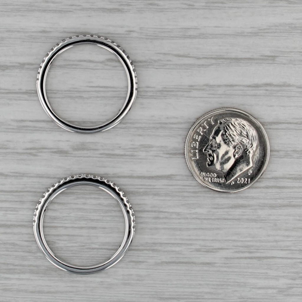 Vera Wang 0.39ctw Diamond Bands w/ Box 14k Gold Wedding Anniversary Stackable