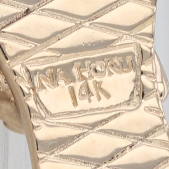 Na Hoku Flip Flop Pendant Diamond 14k Yellow Gold Hawaiian Charm