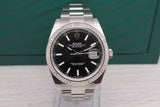 2022 Rolex Datejust 41 126334 Black Dial Oyster Mens Steel & 18k Watch Box Card