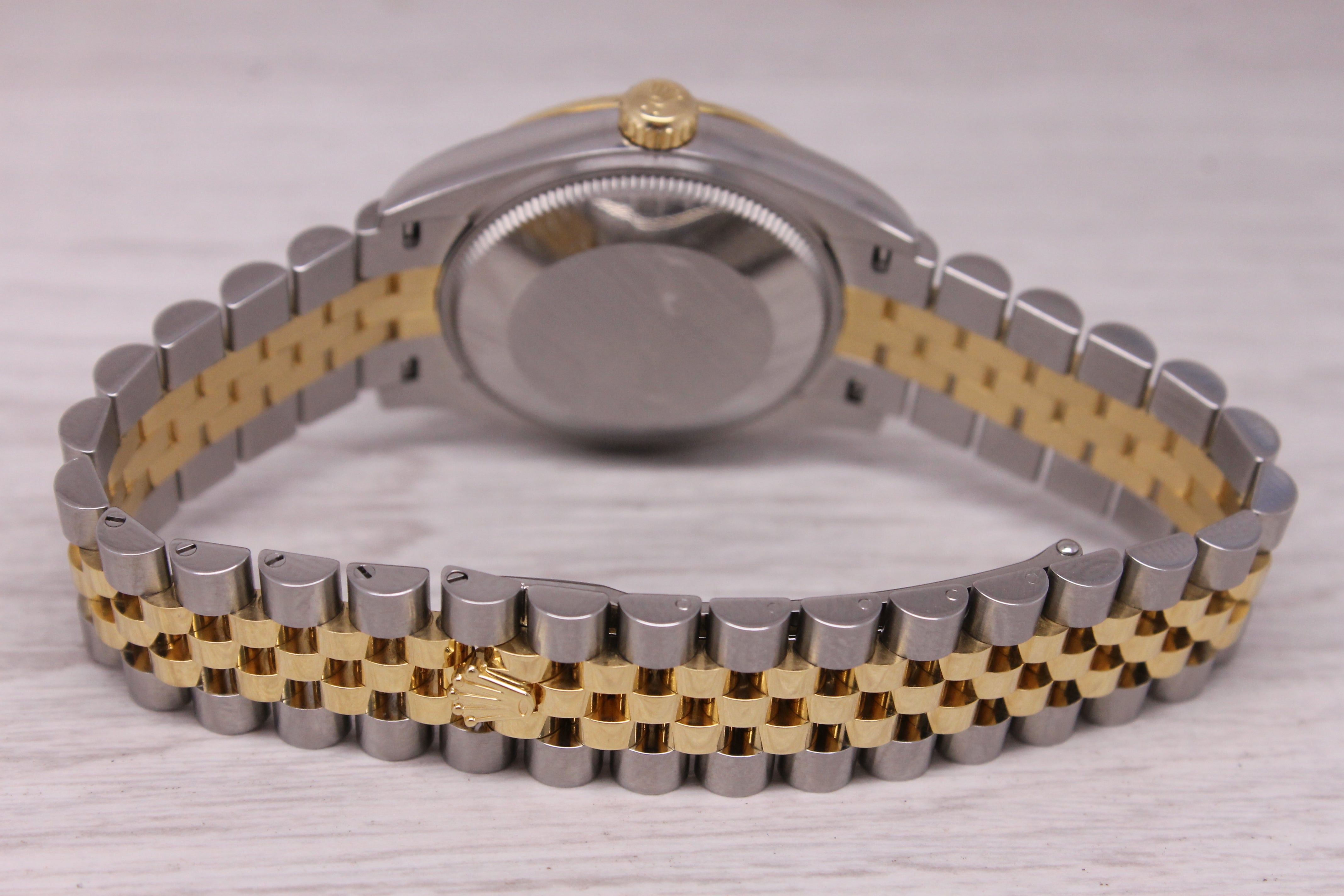 2026 Rolex Datejust 31mm 278273 18k Steel Gold Watch Grey Diamond Dial Box Card