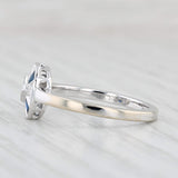 Light Gray New Beverley K 0.46ctw Blue Sapphire Diamond Halo Ring 18k White Gold Size 6.5