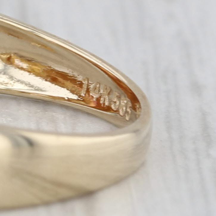 3.52ctw Orange Mystic Topaz Diamond Ring 14k Yellow Gold Size 7.25