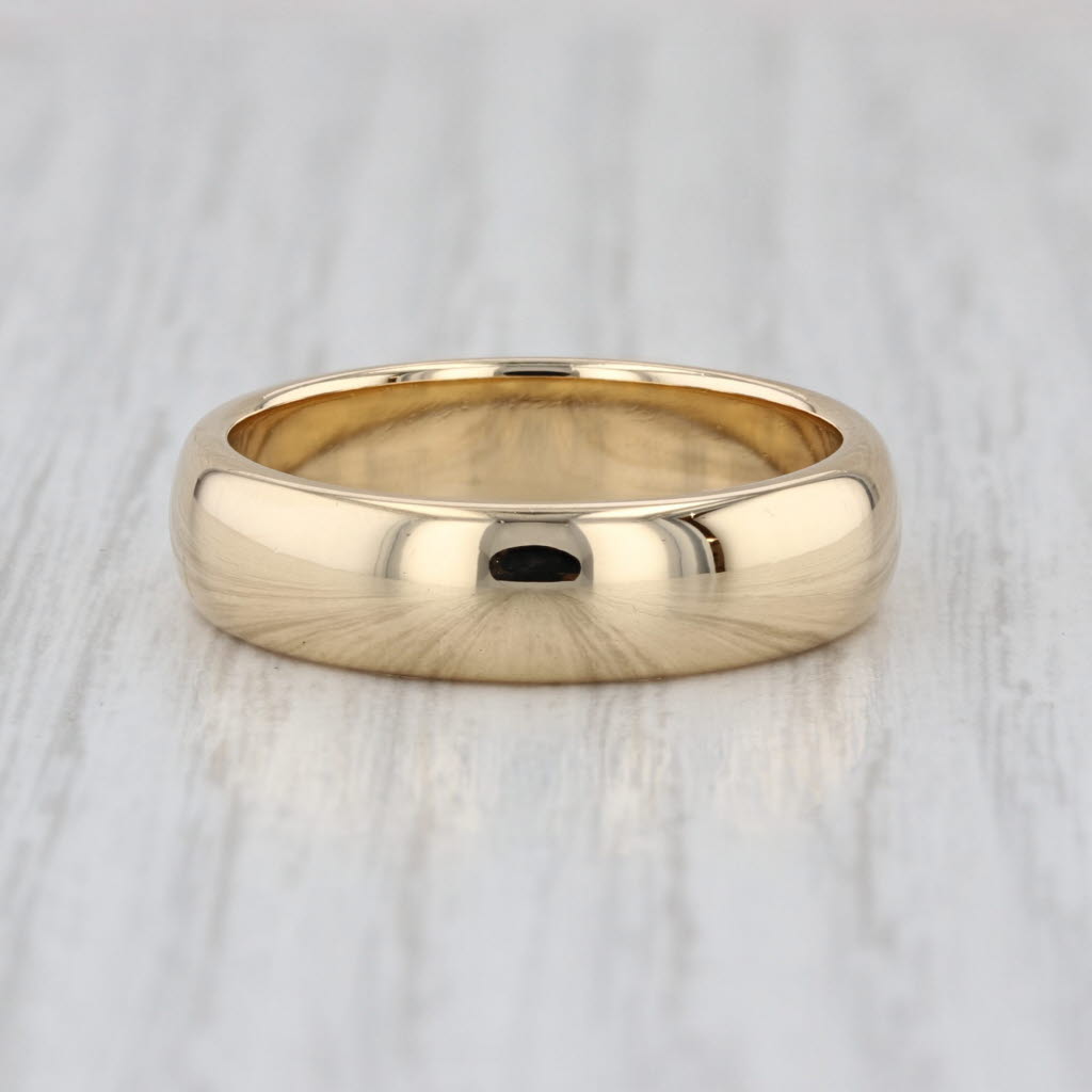 Tiffany & Co Forever 6mm Wedding Band 18k Yellow Gold Size 10.5 Men's Ring