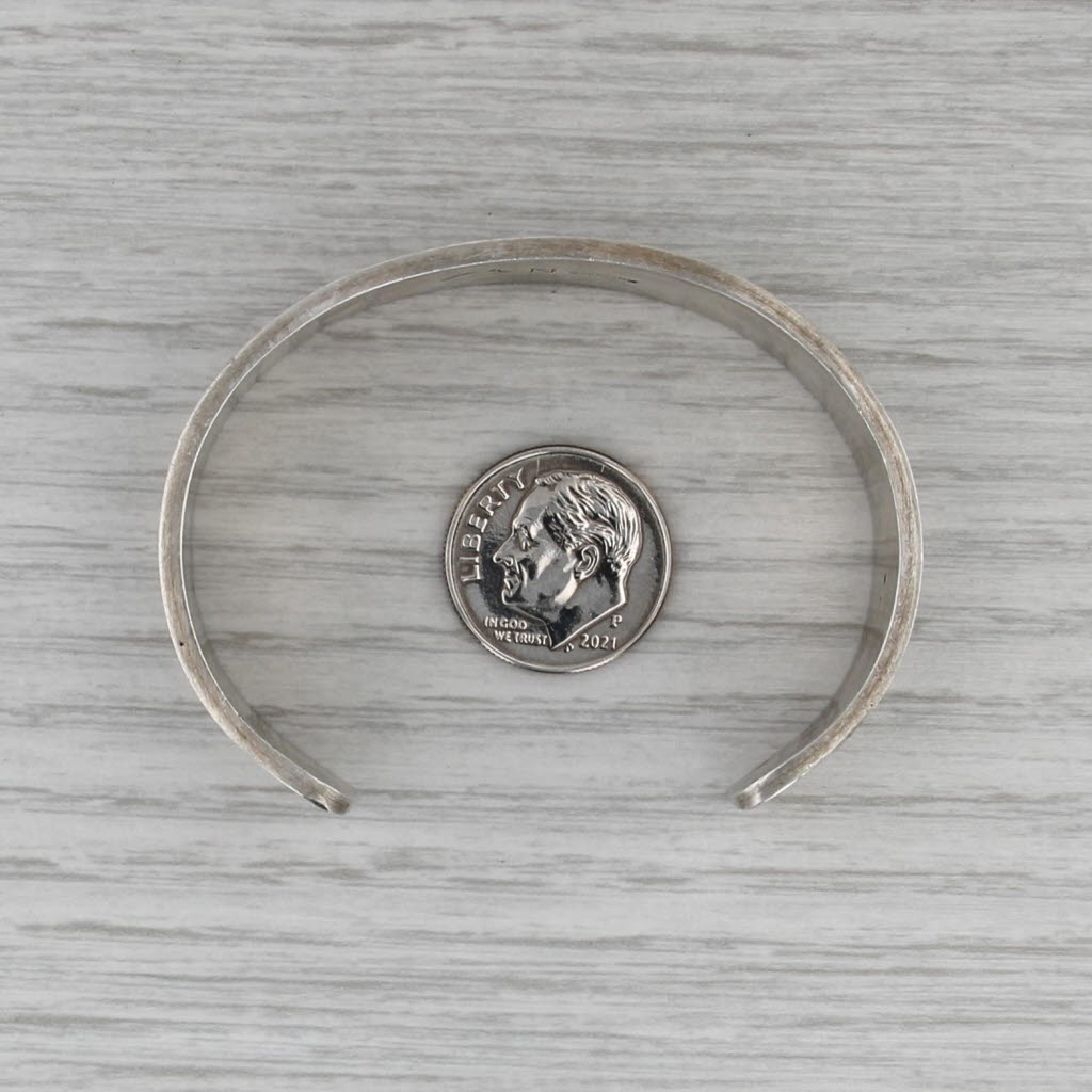 Lymann Nasyestewa Vintage Hopi Cuff Bracelet Sterling Silver Native American