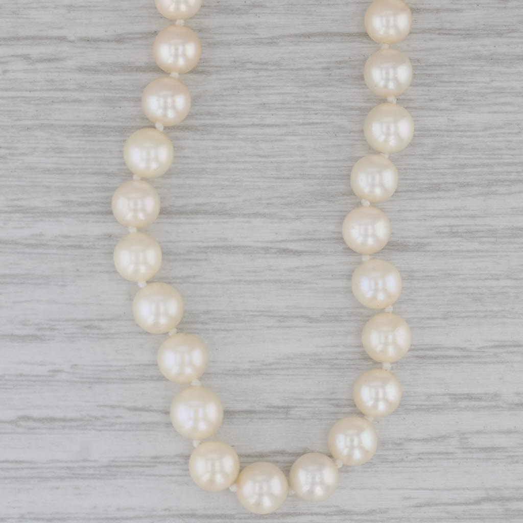 Gray White Cultured Pearl 14k Yellow Gold 31" Necklace